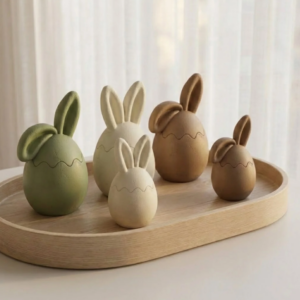 Classic & Floppy Bunny Egg Candle Jar Silicone Mold Collection