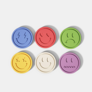 Emoticon Coaster | Lid Topper Mold Silicone Mold Collection