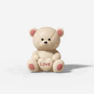 Snuggleheart Bear Candle Silicone Mold