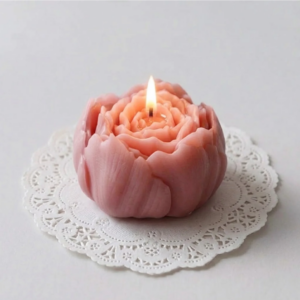 Peony in Bloom Candle Silicone Mold