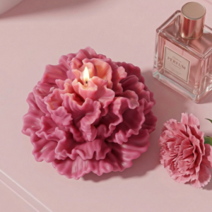 Blooming Carnation Candle Silicone Mold