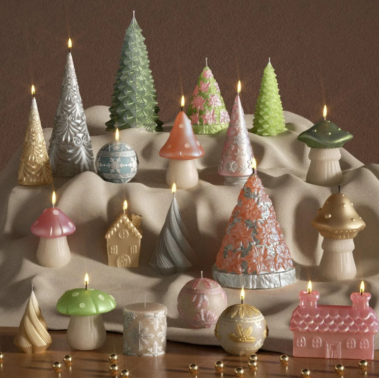Colored Glossy Candle Varnish Set - 6 of Aura Colors - Image 5