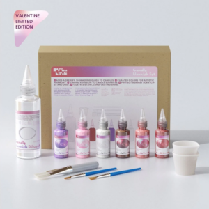 Colored Glossy Candle Varnish Set – 6 of Valentine Colors
