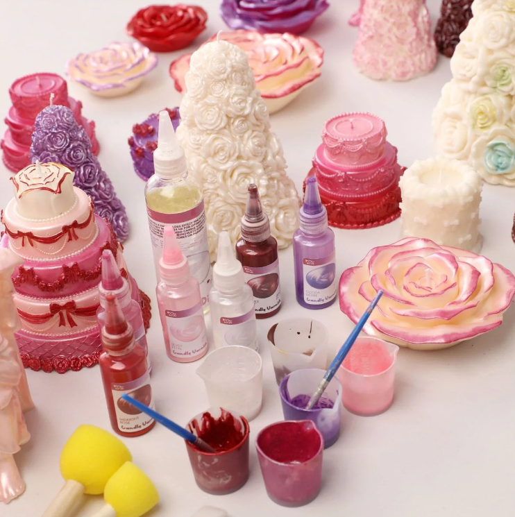 Colored Glossy Candle Varnish Set – 6 of Valentine Colors - Image 6