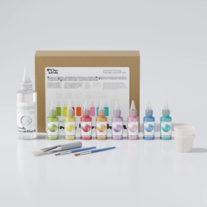 Colored Glossy Candle Varnish Set - 8 of Floral Colors