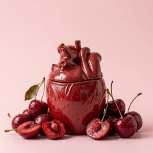 Sculpted Heart Candle Jar Mold