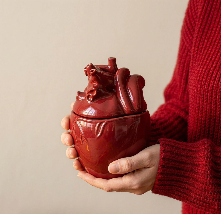 Sculpted Heart Candle Jar Mold - Image 3